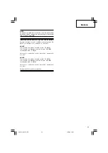 Preview for 45 page of Hitachi M 12SE Handling Instructions Manual