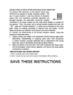 Preview for 6 page of Hitachi M 12V Instruction Manual