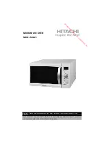 Hitachi MCG25 Manual preview