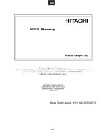 Предварительный просмотр 20 страницы Hitachi MGE25 Instruction Manual