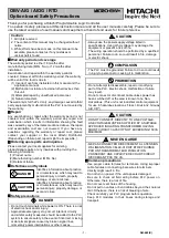 Preview for 1 page of Hitachi MICRO-EHV+ OBV-AIG Quick Start Manual