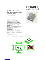 Hitachi Microdrive 3K8 Quick Installation Manual preview
