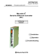 Preview for 1 page of Hitachi Microlok II Installation, Operation And Troubleshooting Manual