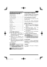 Preview for 5 page of Hitachi ML 40SR Handling Instructions Manual