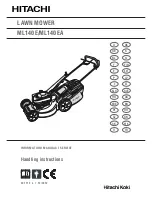 Preview for 1 page of Hitachi ML140E Handling Instructions Manual