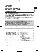 Hitachi MP-JU4001 User Manual preview
