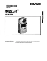 Hitachi MPEGCAM MP-EG1A Instruction Manual preview