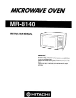 Предварительный просмотр 1 страницы Hitachi MR-8140 Instruction Manual