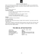 Предварительный просмотр 16 страницы Hitachi MSU23 Instruction Manual