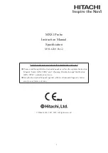 Hitachi MXS1 Instruction Manual preview