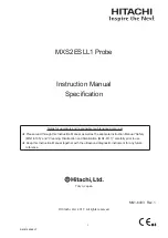 Preview for 1 page of Hitachi MXS2ESLL1 Probe Instruction Manual