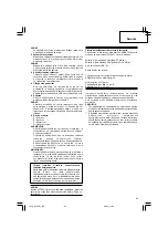 Preview for 43 page of Hitachi N 14DSL Handling Instructions Manual