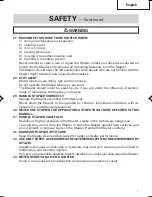 Preview for 7 page of Hitachi N 3804AB2 Instruction And Safety Manual