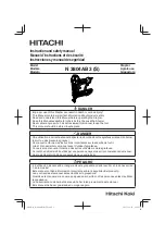 Hitachi N 3804AB3 Instruction And Safety Manual preview