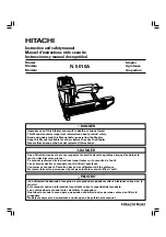 Предварительный просмотр 1 страницы Hitachi N 5010A Instruction And Safety Manual