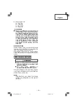 Preview for 19 page of Hitachi N 5024A2 Instruction And Safety Manual