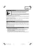 Предварительный просмотр 3 страницы Hitachi N3804AB3(S) Instruction And Safety Manual