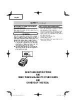 Preview for 12 page of Hitachi NP 18DSAL Instruction And Safety Manual