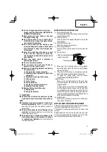 Preview for 21 page of Hitachi NP 18DSAL Instruction And Safety Manual