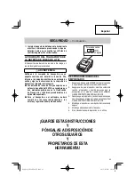 Предварительный просмотр 63 страницы Hitachi NP 18DSAL Instruction And Safety Manual