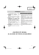 Предварительный просмотр 41 страницы Hitachi NP 35A Instruction And Safety Manual