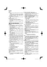 Preview for 20 page of Hitachi NR 1890DBCL Handling Instructions Manual