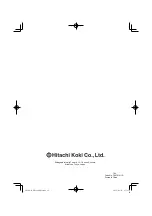 Preview for 28 page of Hitachi NR 1890DBCL Handling Instructions Manual