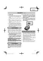 Preview for 39 page of Hitachi NR 1890DC Instruction And Safety Manual