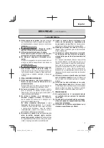 Preview for 41 page of Hitachi NR 38AK Instruction And Safety Manual