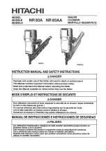 Hitachi NR 83A Instruction Manual And Safety Instructions preview