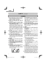 Предварительный просмотр 6 страницы Hitachi NR 83A2 (S1) Instruction And Safety Manual