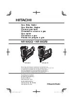 Hitachi NR 90GC2 Handling Instructions Manual preview