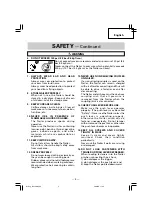 Предварительный просмотр 5 страницы Hitachi NV 45AB2 Instruction And Safety Manual