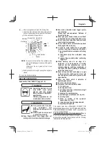 Предварительный просмотр 17 страницы Hitachi NV 50A1 Instruction And Safety Manual