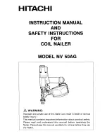 Предварительный просмотр 1 страницы Hitachi NV 50AG Instruction Manual And Safety Instructions