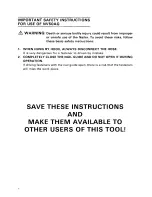 Предварительный просмотр 8 страницы Hitachi NV 50AG Instruction Manual And Safety Instructions