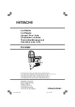 Hitachi NV 65AH Handling Instructions Manual preview