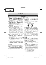 Предварительный просмотр 6 страницы Hitachi NV 75AN Instruction And Safety Manual