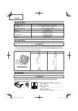 Предварительный просмотр 10 страницы Hitachi NV 75AN Instruction And Safety Manual