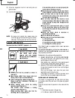 Preview for 14 page of Hitachi NV 83A3 Instruction And Safety Manual