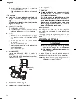 Preview for 18 page of Hitachi NV 83A3 Instruction And Safety Manual