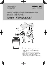 Hitachi NW-60CS User Manual preview