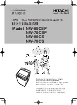 Preview for 1 page of Hitachi NW-70CS User Manual