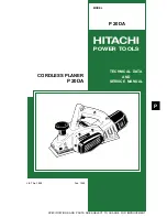 Предварительный просмотр 1 страницы Hitachi P 20DA Technical Data And Service Manual