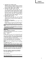 Preview for 9 page of Hitachi P 20SA2 Handling Instructions Manual