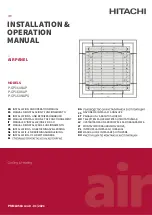 Preview for 1 page of Hitachi P-GP160KAP Installation & Operation Manual