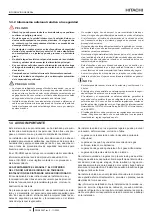 Предварительный просмотр 52 страницы Hitachi P-N23NA2 Installation And Operation Manual