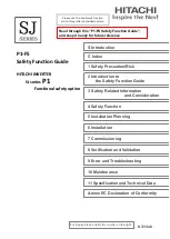 Предварительный просмотр 1 страницы Hitachi P1 Safety Function Manual