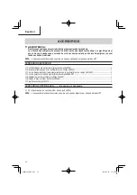 Preview for 34 page of Hitachi P20ST Instruction Manual And Safety Instructions