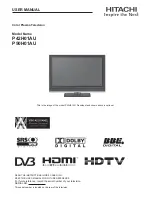 Hitachi P42H01AU User Manual preview